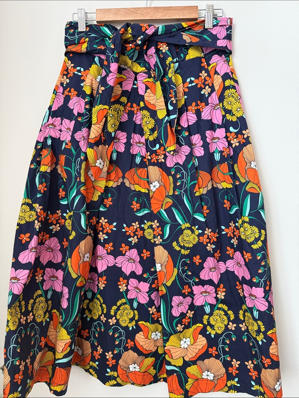 Anthropologie Corey Lynn Calter Kyla Paperbag Midi Skirt Size M